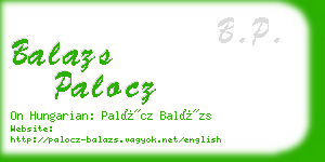 balazs palocz business card